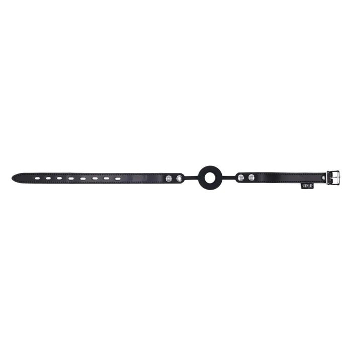 EDGE Silicone Ring Gag Black Mouth Restraint - BONDAGE - TOYS