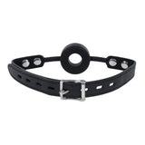 EDGE Silicone Ring Gag Black Mouth Restraint - BONDAGE - TOYS