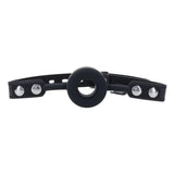 EDGE Silicone Ring Gag Black Mouth Restraint - BONDAGE - TOYS