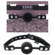 EDGE Silicone Ring Gag Black Mouth Restraint - BONDAGE - TOYS