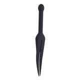 Edge Silicone Tawse Black Insertable Handle Bondage Whip - BONDAGE - TOYS