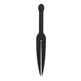 Edge Silicone Tawse Black Insertable Handle Bondage Whip - BONDAGE - TOYS