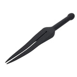 Edge Silicone Tawse Black Insertable Handle Bondage Whip - BONDAGE - TOYS