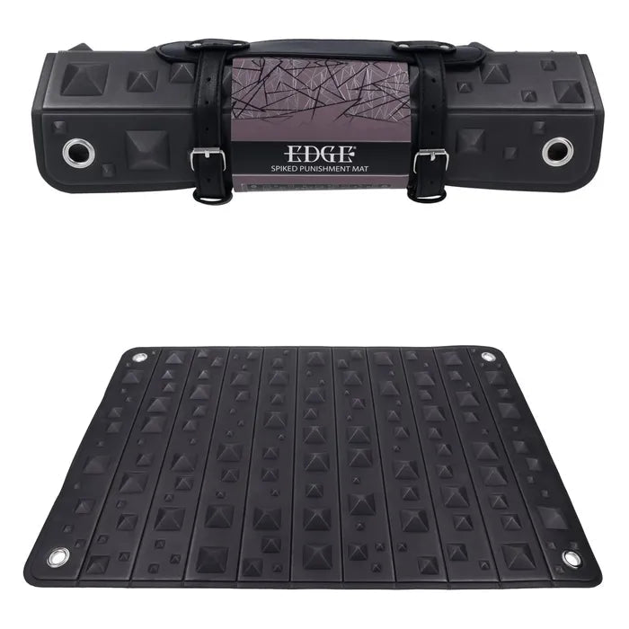 Edge Spiked Punishment Mat Black Sensory Play Mat For BDSM - BONDAGE - TOYS
