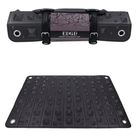 Edge Spiked Punishment Mat Black Sensory Play Mat For BDSM - BONDAGE - TOYS