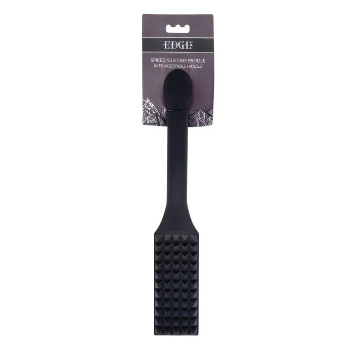 Edge Spiked Silicone Paddle With Insertable Handle - BONDAGE - TOYS