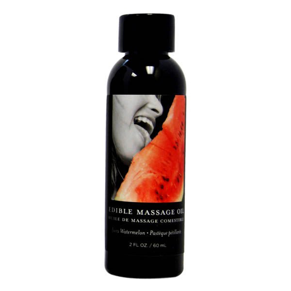 Edible Massage Oil - Juicy Watermelon Flavoured - 59 ml Bottle - LOTIONS & LUBES