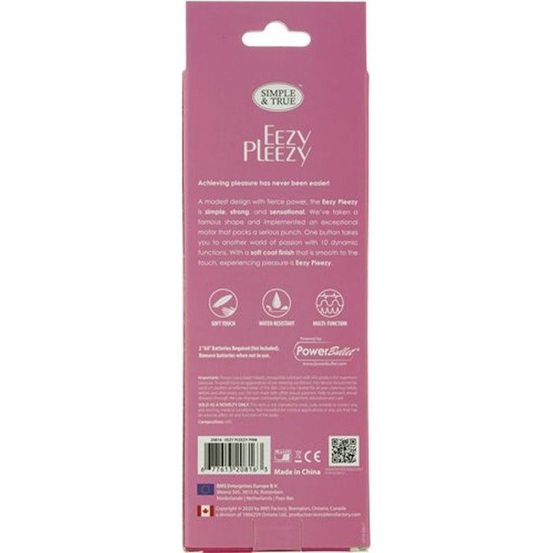 Eezy Pleezy 10 Speed 18cm Bullet Vibrator Pink - Adult Toys