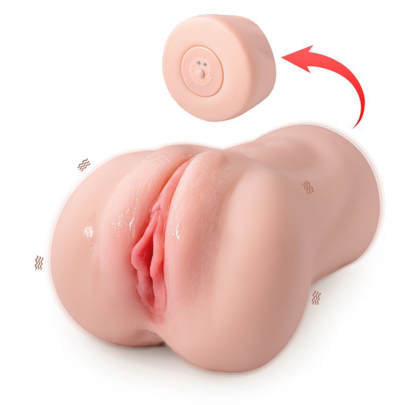 Elaine Realistic Vibrating Sucking Vaginal Masturbator - Adult Toys