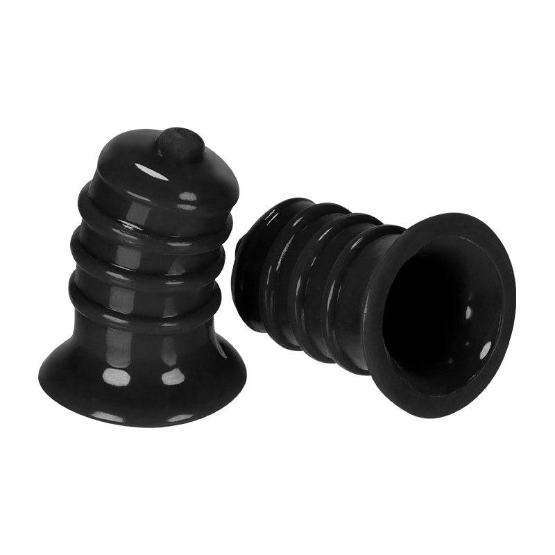 ELONG Wide Base Nipsucker Black - Adult Toys