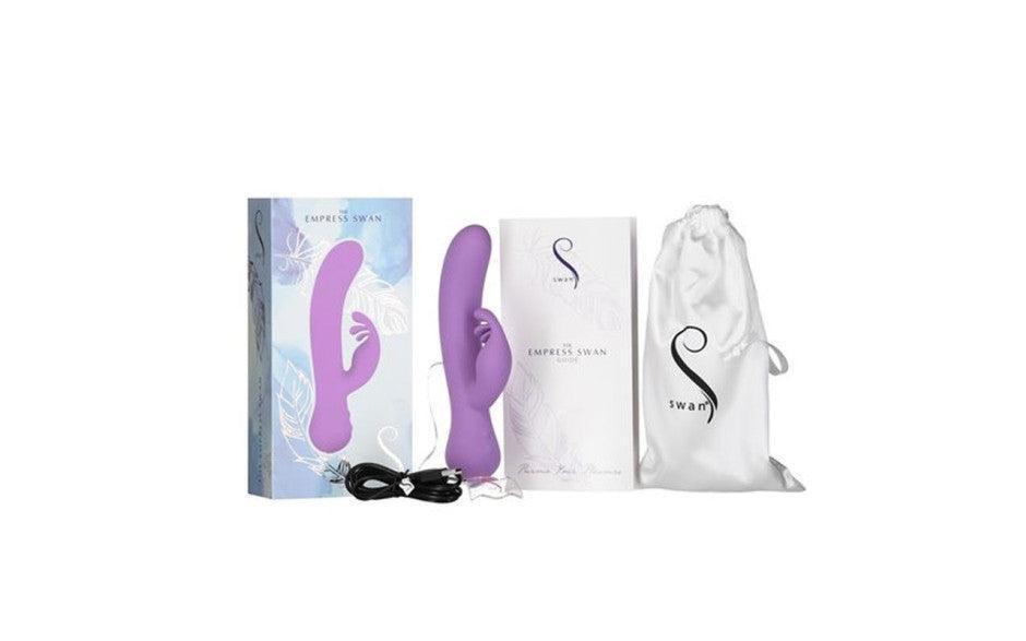 Empress Swan Rabbit Vibrator - Adult Toys