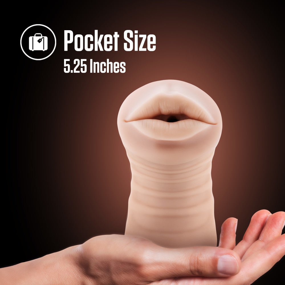 EnLust Nicole Vibrating Oral Stroker – Soft X5 Plus Male Masturbator - MASTURBATORS