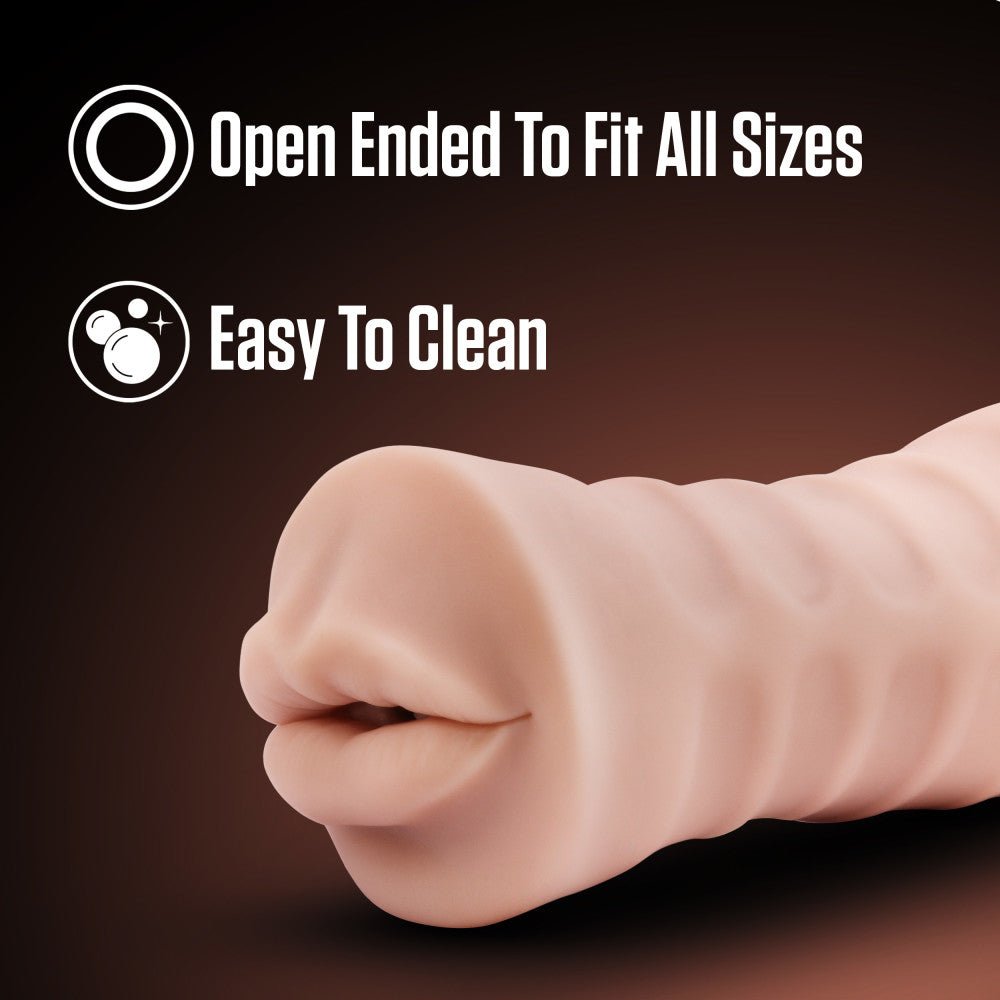 EnLust Nicole Vibrating Oral Stroker – Soft X5 Plus Male Masturbator - MASTURBATORS