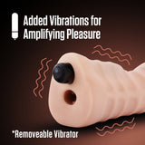 EnLust Nicole Vibrating Oral Stroker – Soft X5 Plus Male Masturbator - MASTURBATORS