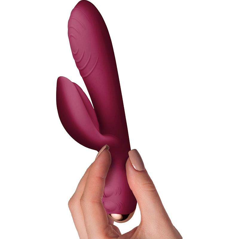 Every Girl Rabbit Vibrator Burgundy - Adult Toys