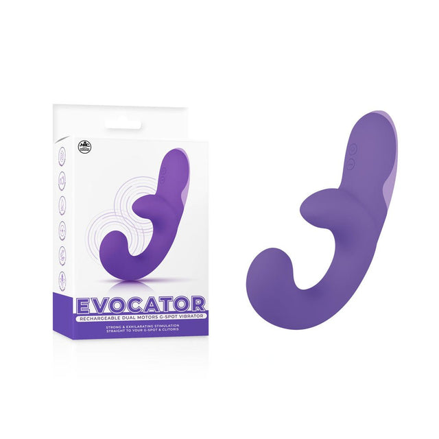 Evocator - Purple - Purple USB Rechargeable Dual Motor G - Spot Vibrator - VIBRATORS
