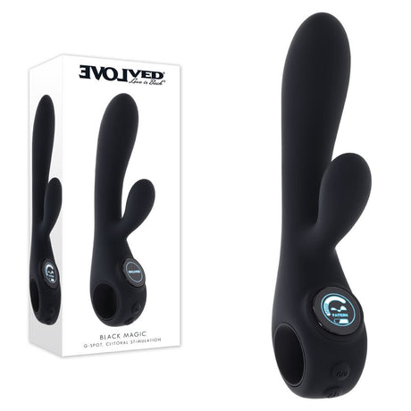 Evolved Black Magic Rabbit Vibrator With LED Screen - VIBRATORS