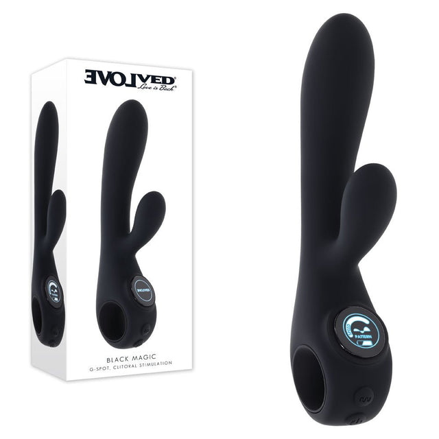 Evolved Black Magic Rabbit Vibrator With LED Screen - VIBRATORS