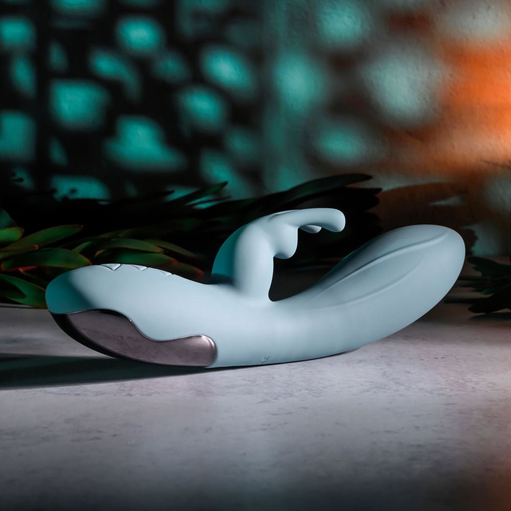 Evolved BOSS BUNNY - Baby Blue 20.1 cm Rabbit Vibrator - VIBRATORS
