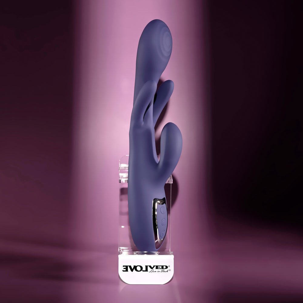 Evolved Bow Down Rechargeable Rabbit Vibrator - VIBRATORS