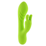 Evolved BRAT BUNNY Rabbit Vibrator Green - VIBRATORS
