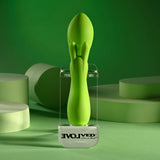 Evolved BRAT BUNNY Rabbit Vibrator Green - VIBRATORS
