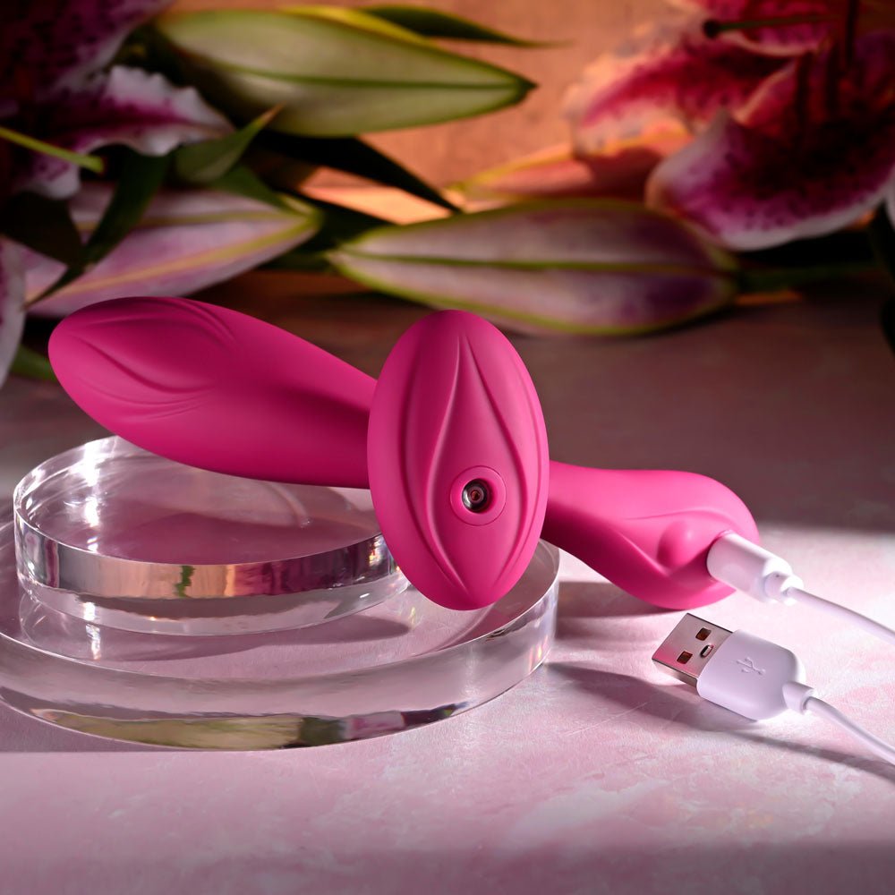 Evolved CHERRY POSE - Pink Flexible & Posable Vibrator with Remote - VIBRATORS