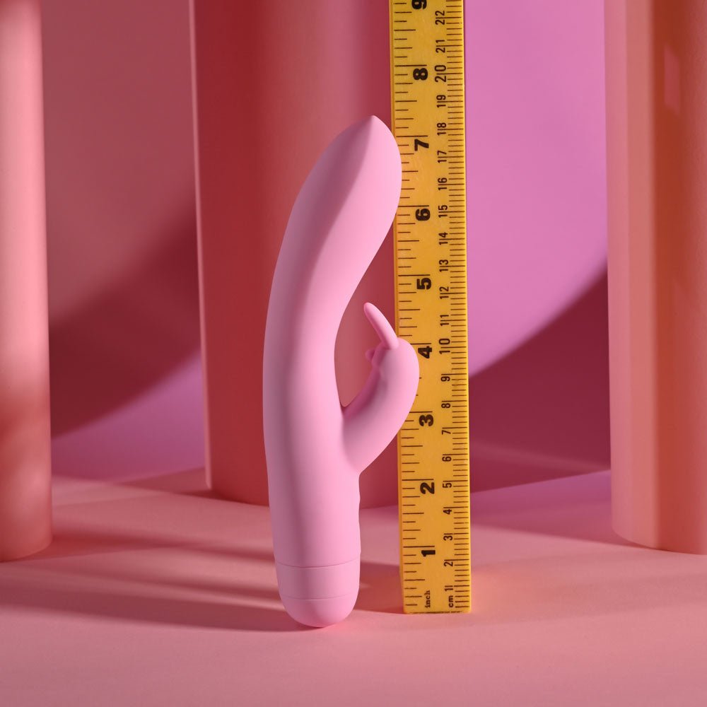 Evolved Cushy Bunny Pink 19.1 cm USB Rechargeable Rabbit Vibrator - VIBRATORS