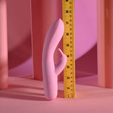 Evolved Cushy Bunny Pink 19.1 cm USB Rechargeable Rabbit Vibrator - VIBRATORS