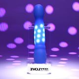 Evolved Disco Diva Blue Rechargeable Light Up Vibrator - VIBRATORS