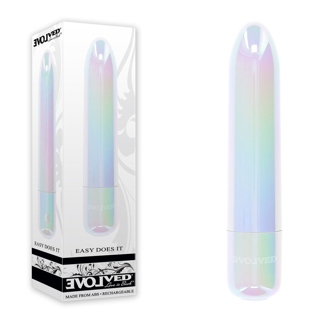 Evolved EASY DOES IT - Pearlescent White 10 cm Bullet - BULLETS & EGGS