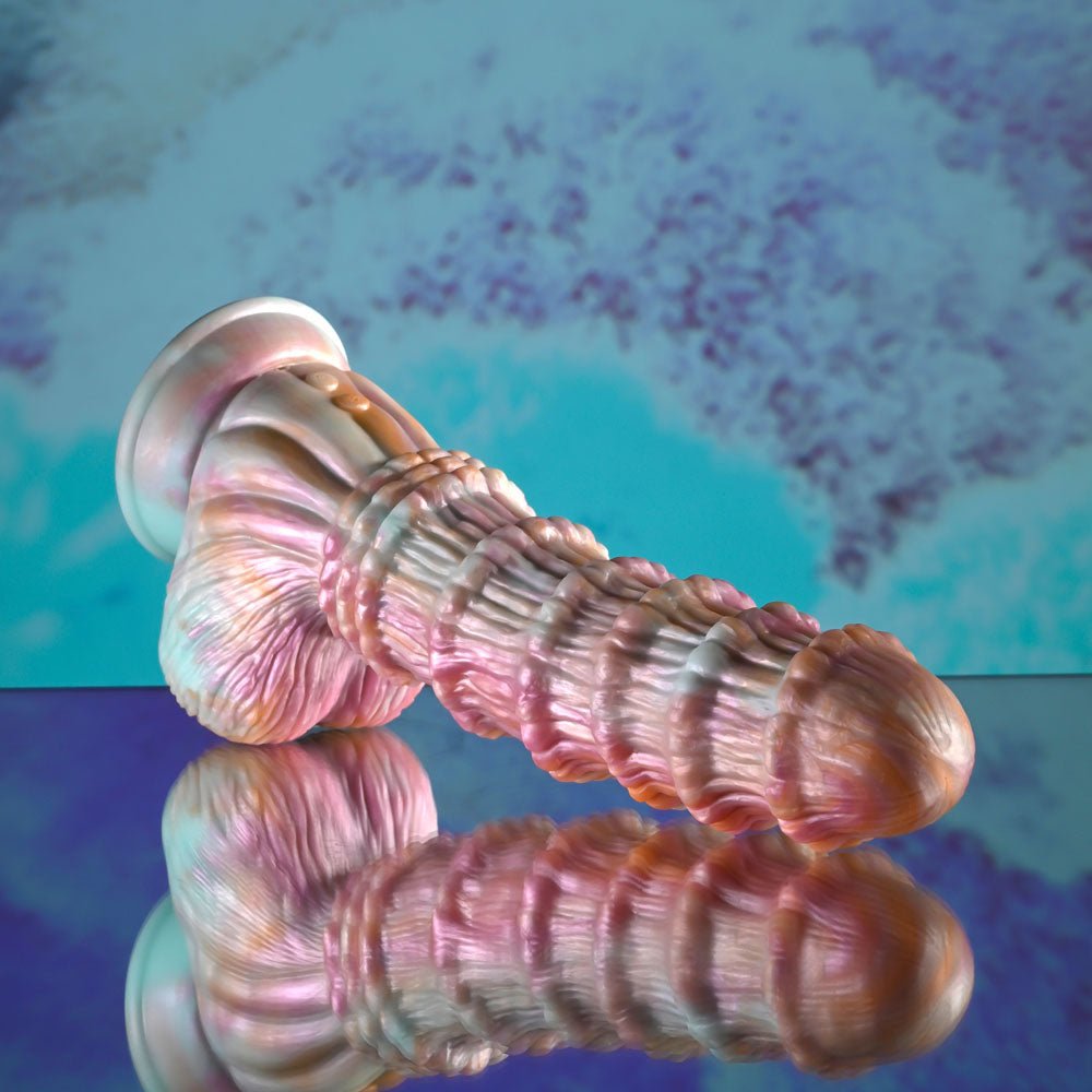 Evolved FANTASY - Multicoloured Vibrating Fantasy Dildo with Remote - DONGS