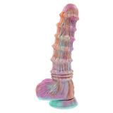 Evolved FANTASY - Multicoloured Vibrating Fantasy Dildo with Remote - DONGS