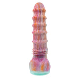 Evolved FANTASY - Multicoloured Vibrating Fantasy Dildo with Remote - DONGS