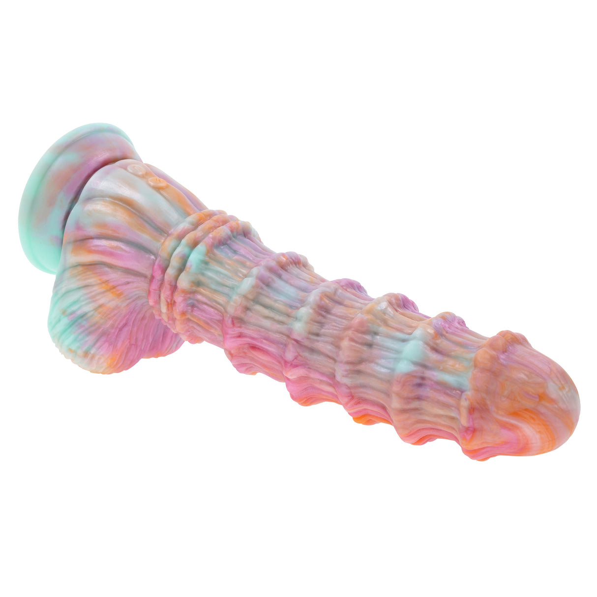 Evolved FANTASY - Multicoloured Vibrating Fantasy Dildo with Remote - DONGS