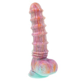 Evolved FANTASY - Multicoloured Vibrating Fantasy Dildo with Remote - DONGS