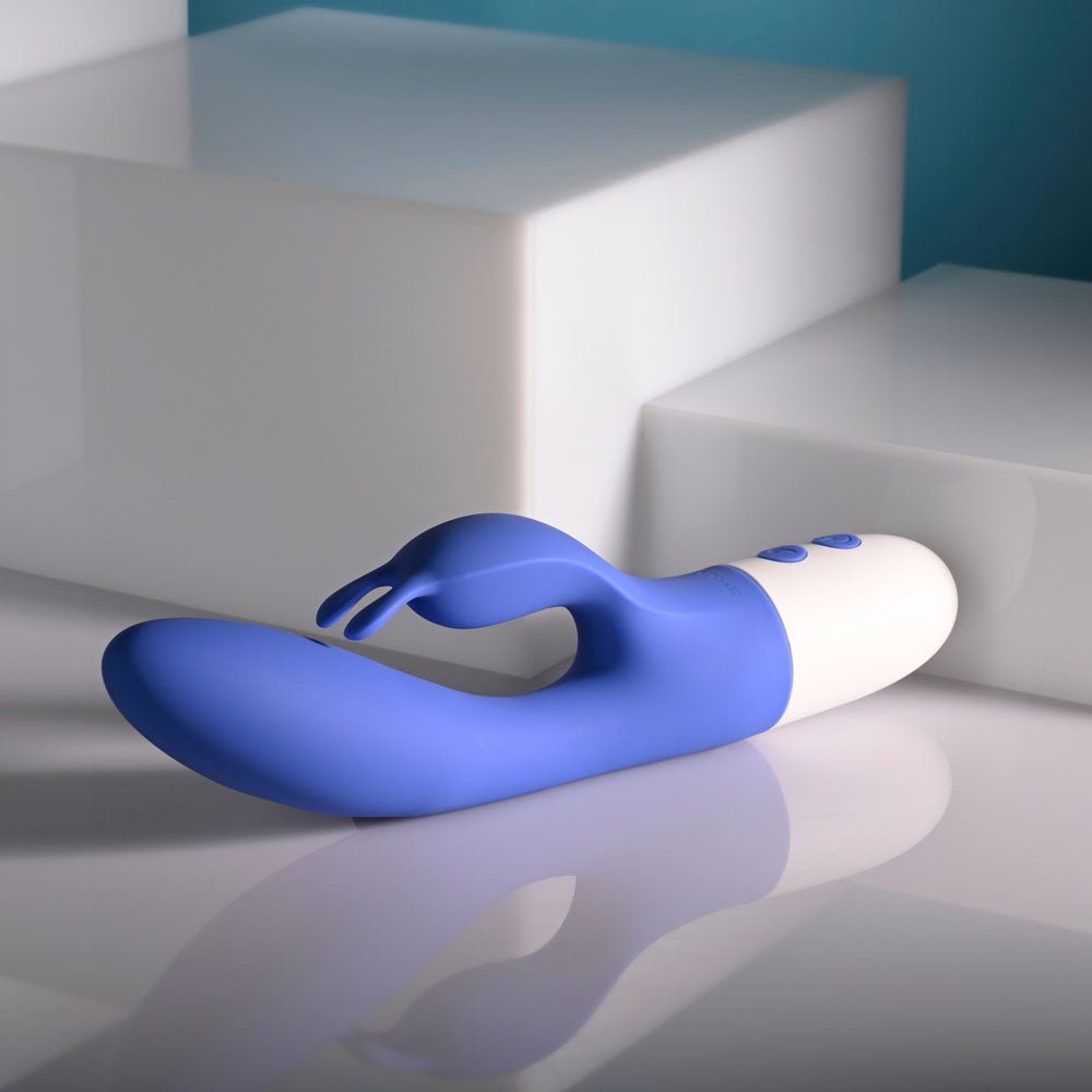 Evolved Funny Bunny Blue 20 Cm USB Rechargeable Rabbit Vibrator - VIBRATORS