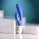Evolved Funny Bunny Blue 20 Cm USB Rechargeable Rabbit Vibrator - VIBRATORS