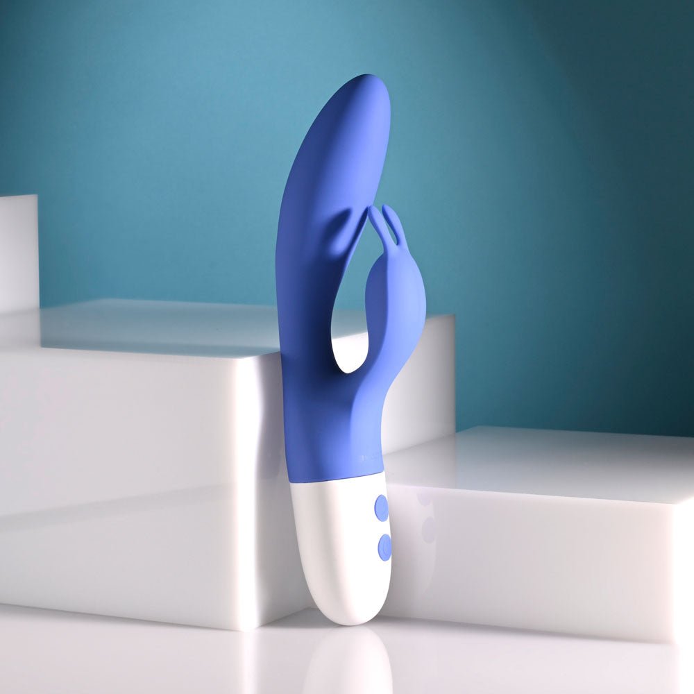 Evolved Funny Bunny Blue 20 Cm USB Rechargeable Rabbit Vibrator - VIBRATORS