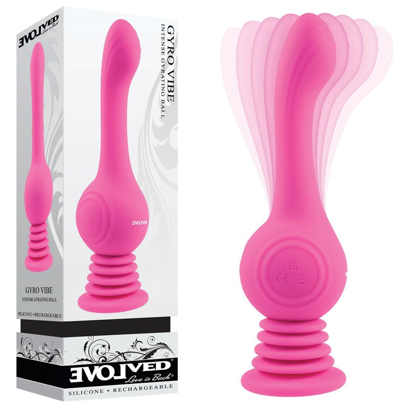 Evolved GYRO VIBE - Pink 24.8 cm USB Rechargeable Super Vibrator - VIBRATORS