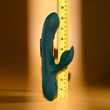Evolved Heart Of Gold Green Rabbit Vibrator - VIBRATORS
