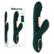 Evolved Heart Of Gold Green Rabbit Vibrator - VIBRATORS