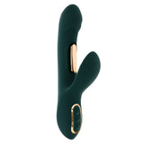 Evolved Heart Of Gold Green Rabbit Vibrator - VIBRATORS