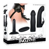 Evolved HEAVENLY HARNESS - Black Rechargeable Strap - On Kit - STRAP - ONS
