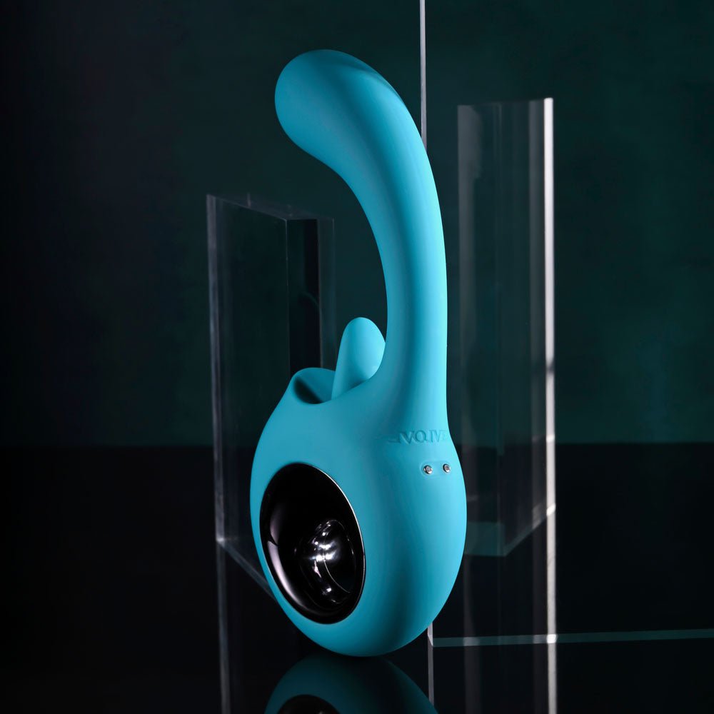 Evolved HOW MANY LICKS - Vibrator with Flicking Stimulator - VIBRATORS