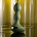 Evolved LIEUTENANT - Green 12.2 cm USB Rechargeable Vibrating Butt Plug - Anal Toys