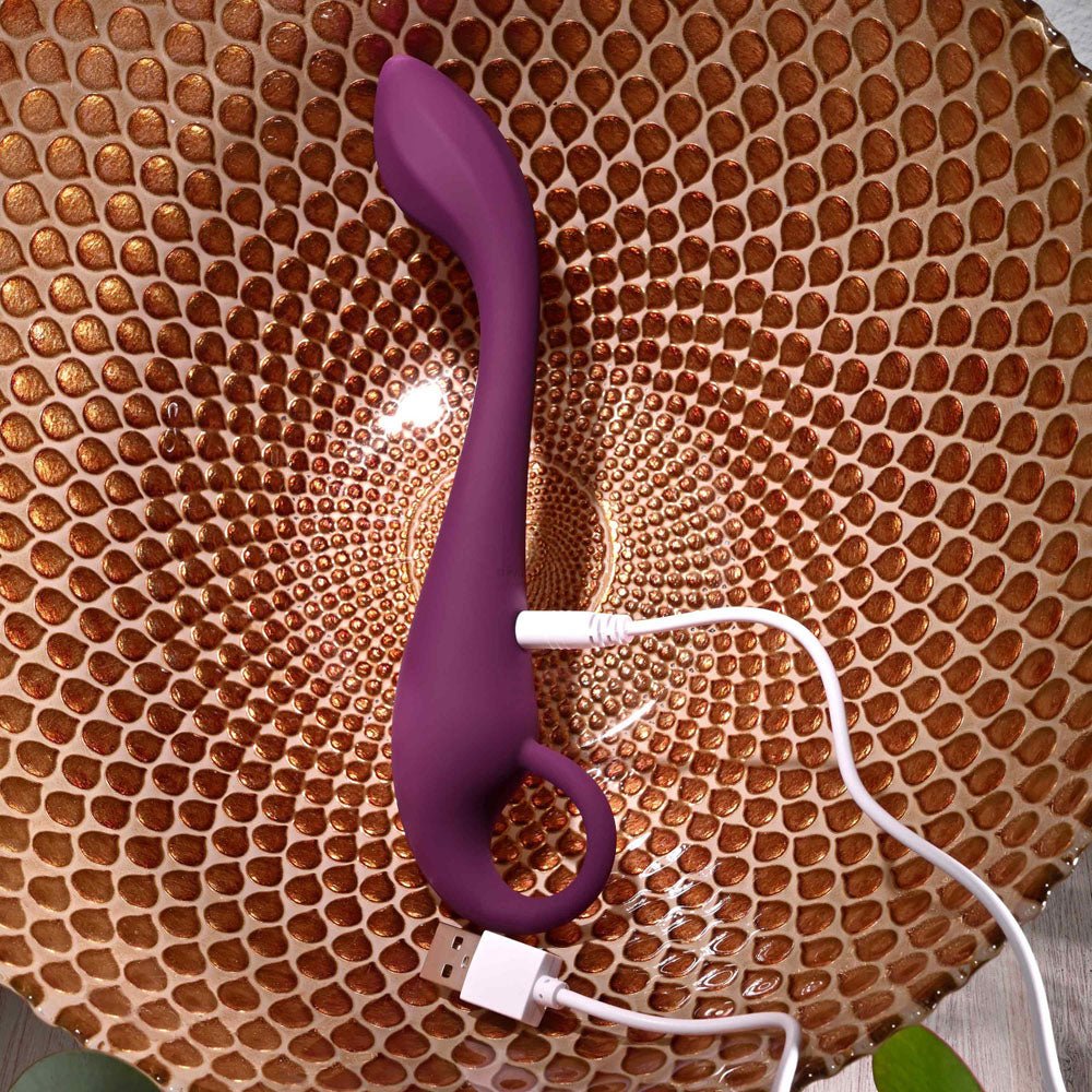 Evolved LOCHNESS G - Purple 19 cm USB Rechargeable Vibrator - VIBRATORS
