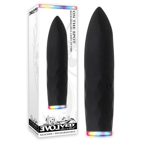 Evolved On The Spot - Black 9.1 cm (3.6'') USB Rechargeable Bullet - BULLETS & EGGS