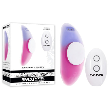 Evolved PARADISE PANTY - Pink/Purple Panty Vibrator with Remote Control - STIMULATORS - Naughty by Nature Adult Store