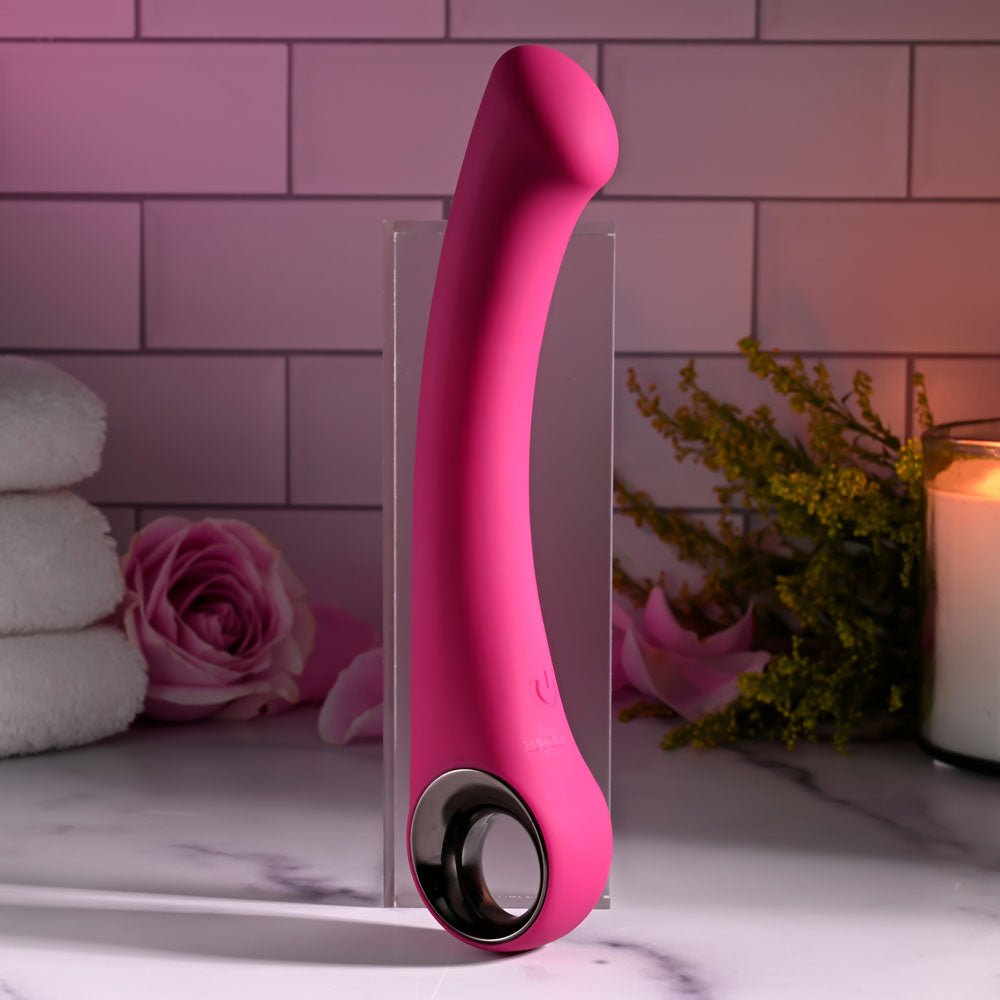 Evolved PLEASURE CURVE - Pink 19 cm Vibrator - VIBRATORS